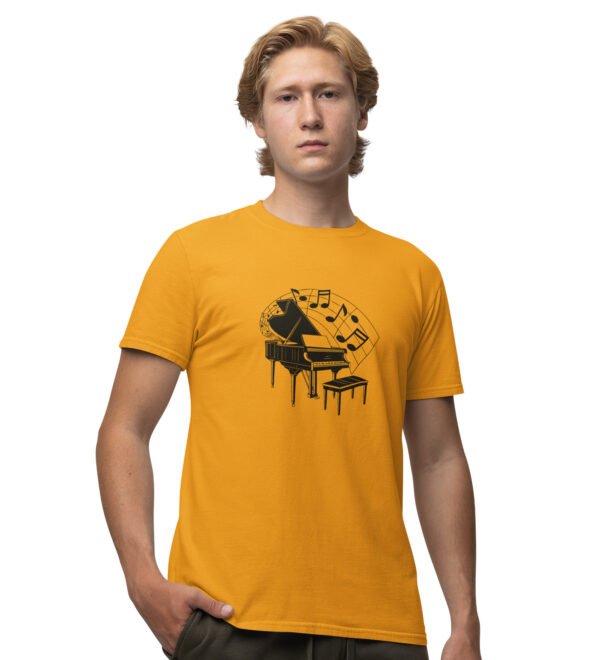 The Gym Couple Black Round Neck Cotton Half Sleeved Men's T-Shirt with Printed Graphics