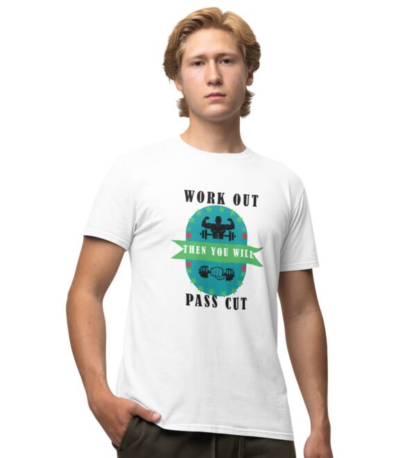 You Will White Round Neck Cotton Half Sleeved Men's T-Shirt with Printed Graphics