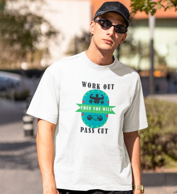You Will White Round Neck Cotton Half Sleeved Men's T-Shirt with Printed Graphics - Image 3