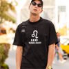 Leo passionate and dramatic - Black Round Neck Cotton Half Sleeved T-Shirt with Printed Graphics - Image 3