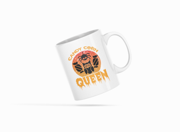 Candy Corn Queen Howl Printed Ceramic Coffee Mug 250 Ml - Image 3