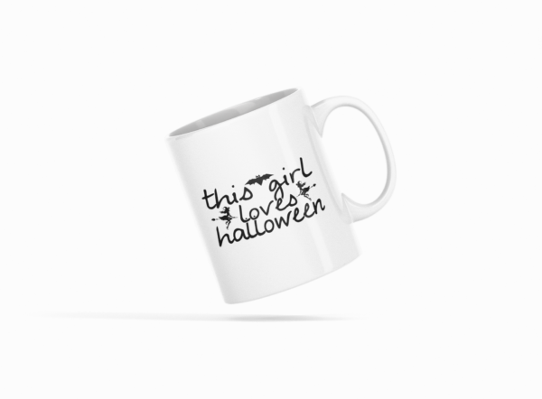 Loves Halloween Printed Ceramic Coffee Mug 250 Ml - Image 2