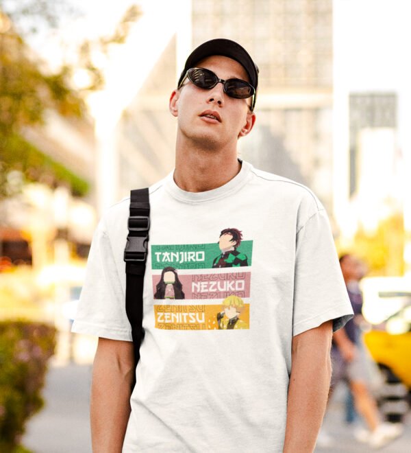 Fantasy Warriors : White Printed Cotton T-shirt - Image 2