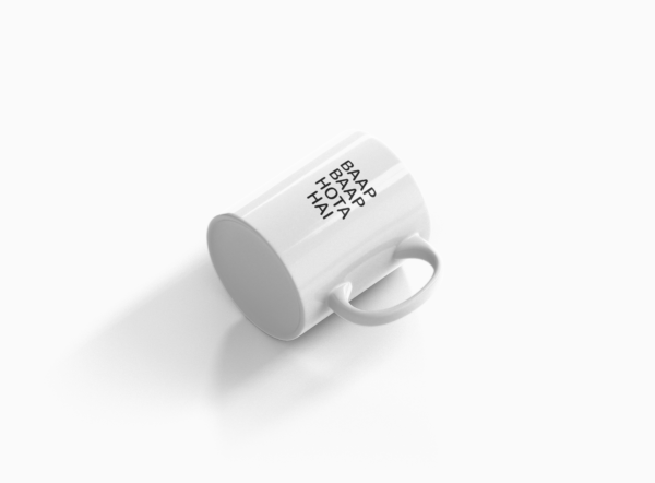Baap Baap Hota Hai Printed Ceramic Coffee Mug 250 Ml - Image 3