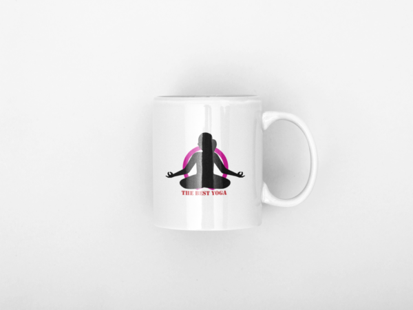 International Yoga Day Printed Ceramic Coffee Mug 250 Ml - Image 2