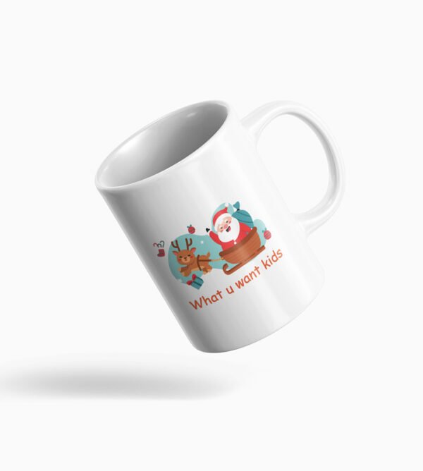 Cuteness Overload: Adorable Santa Delight Coffeee Mug - Sip into Festive Joy, Top Gift for Secret Santa Boys Girls