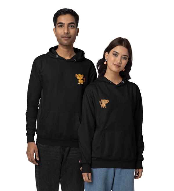 A Kingdom of Love King and Queen Printed Couple Hoodies Matching Valentine's Day Hoodies for Couples