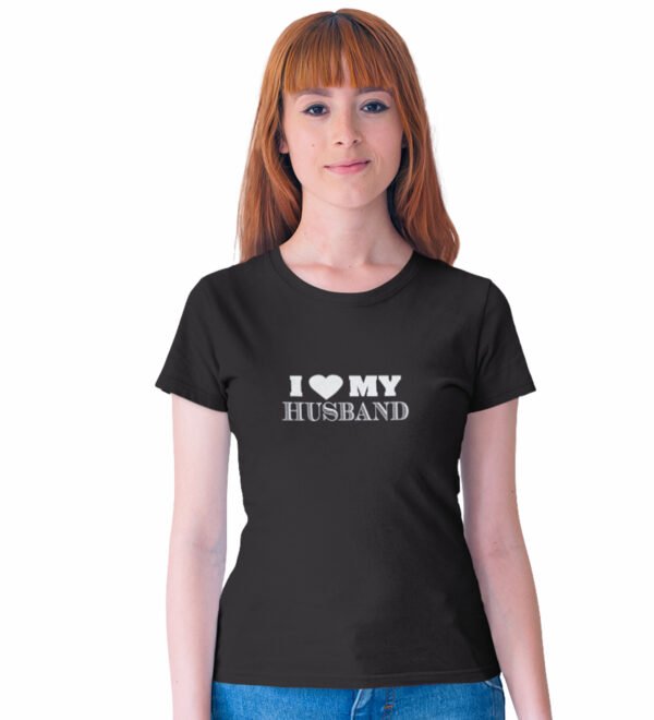 Beautiful Mother Black Round Neck Cotton Half Sleeved Women's T-Shirt with Printed Graphics